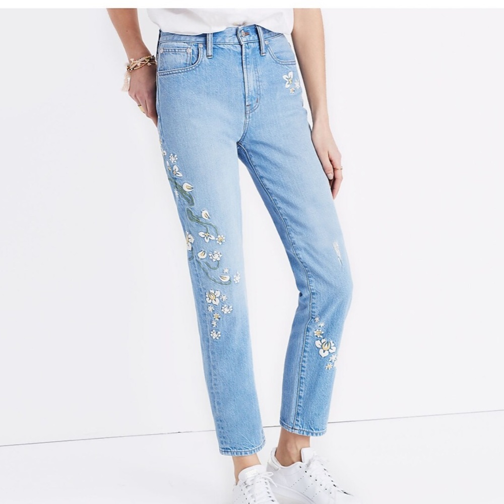 Madewell The Perfect Summer Jean: Embroidered Edition, Size 32